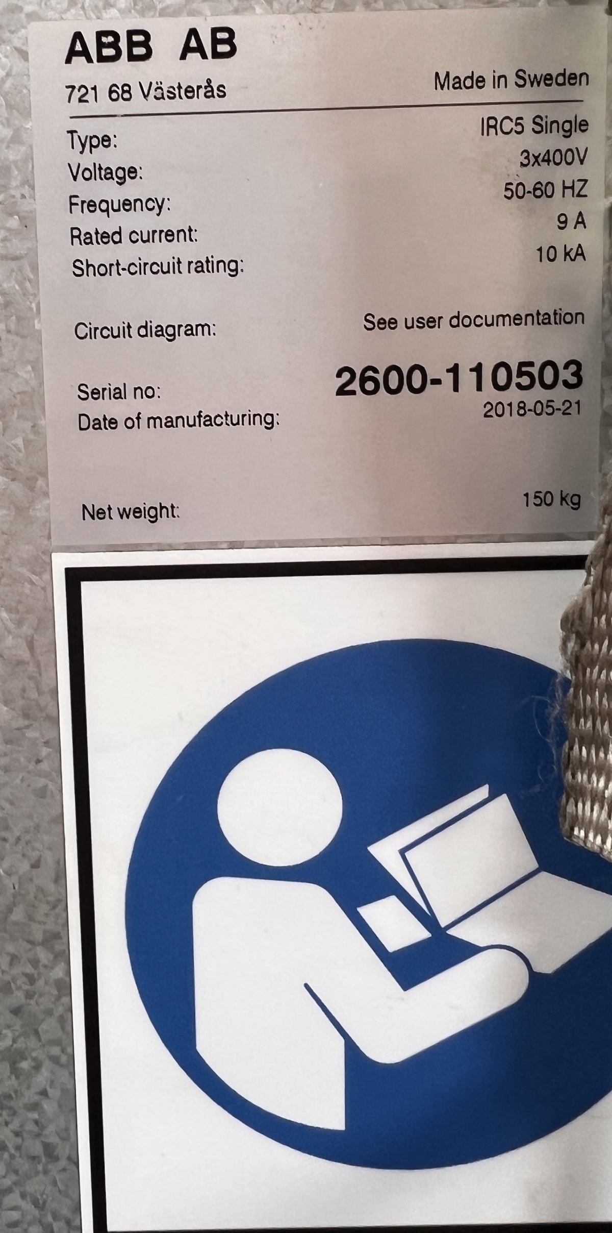 IRB 2600-20/1.65 + IRC5 Simple