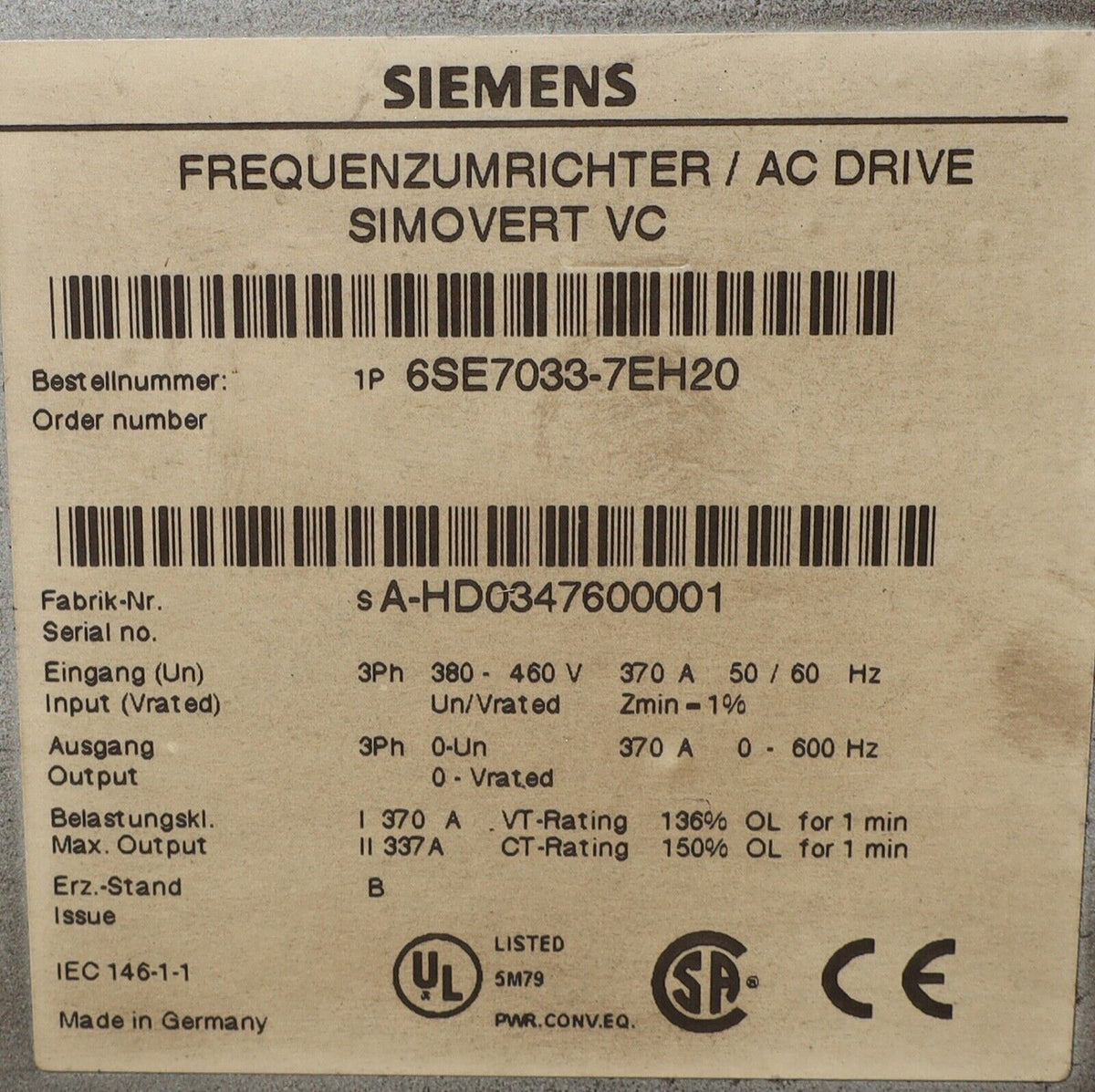 6SE7033-7EH20