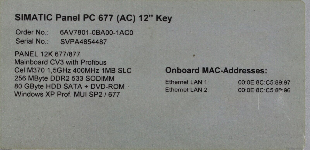 6AV7801-0BA00-1AC0