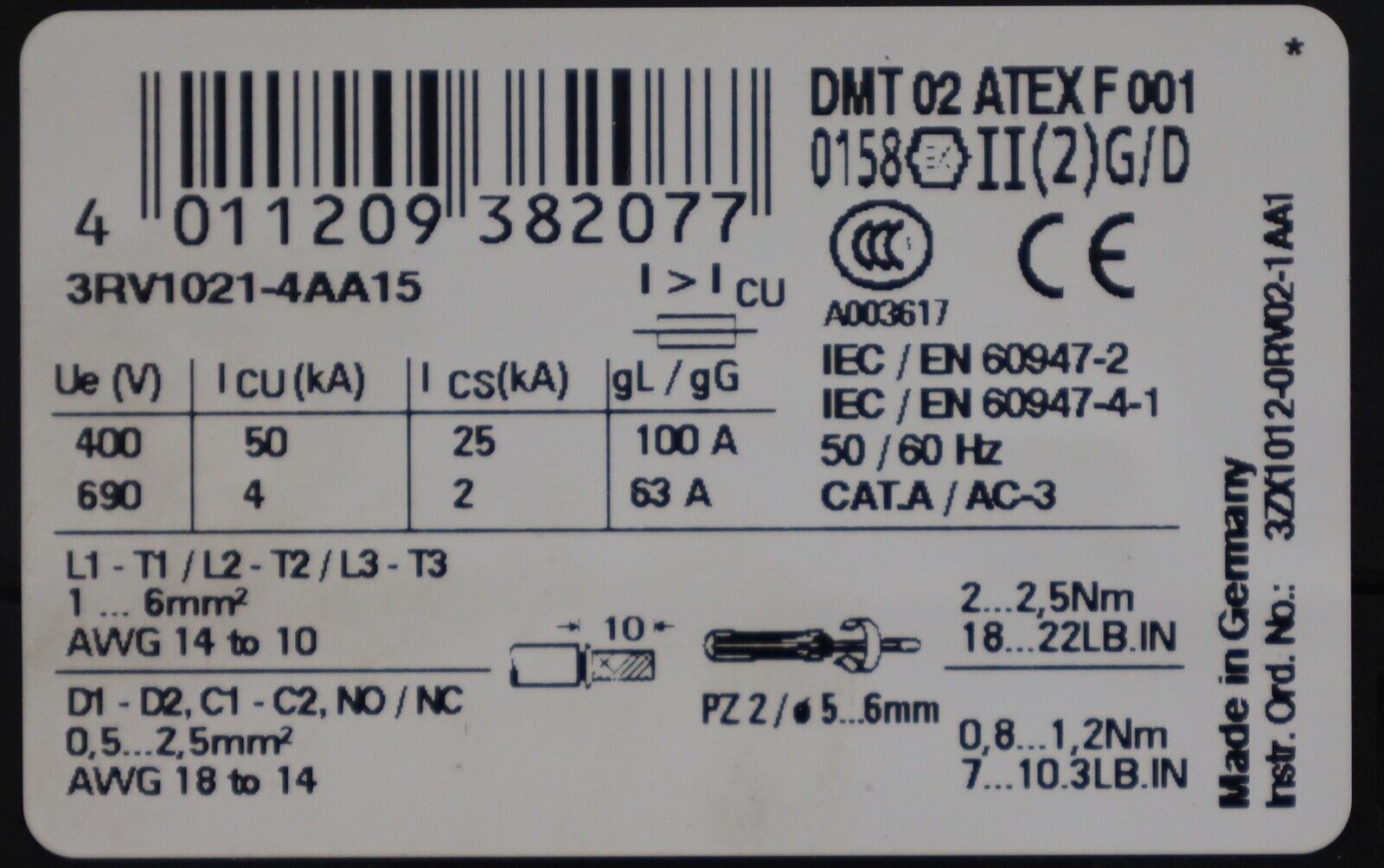 3RV1021-4AA15