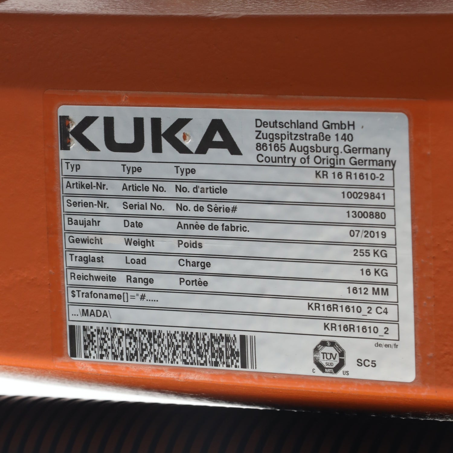 KR16 R1610-2 + KR C4