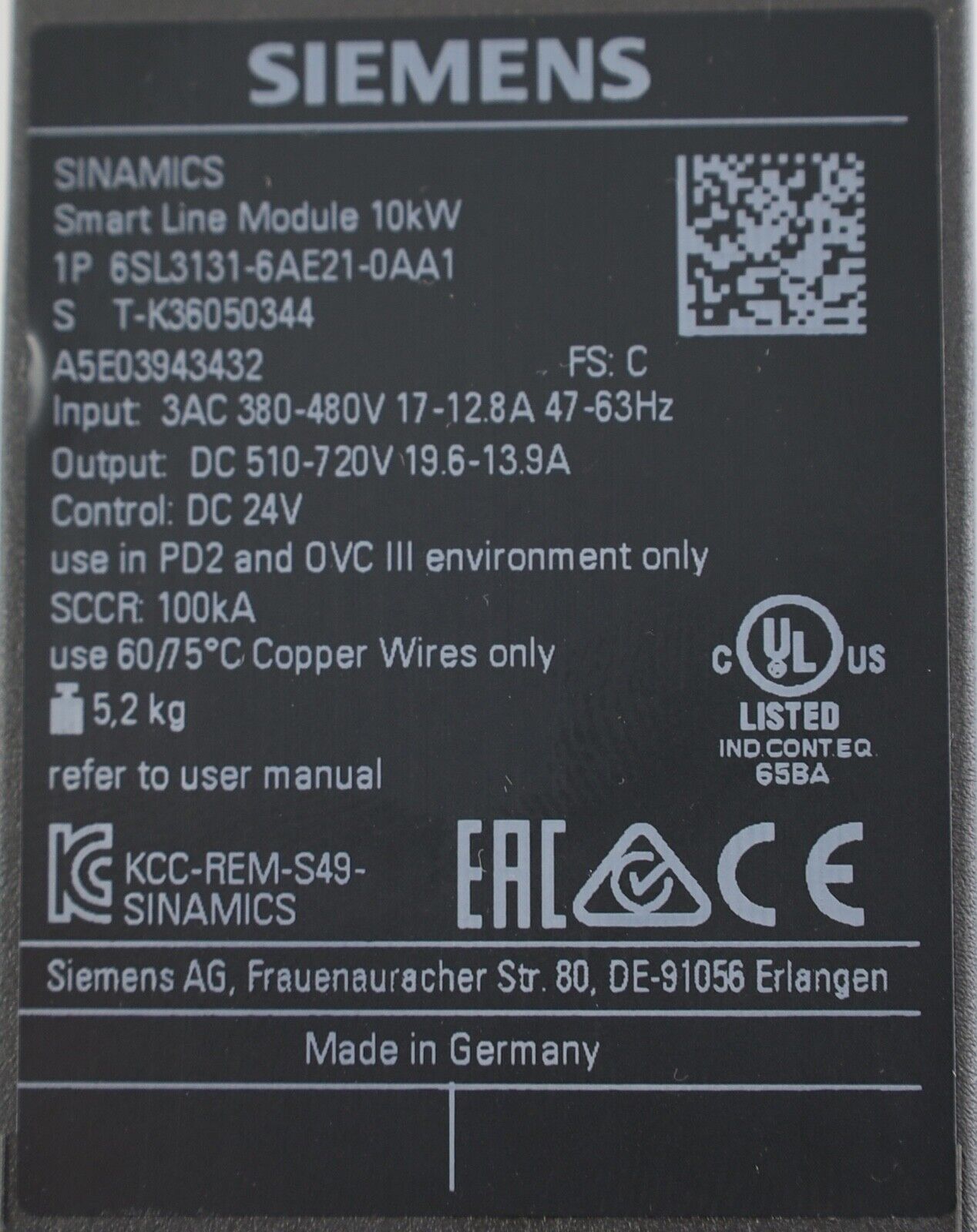 6SL3131-6AE21-0AA1