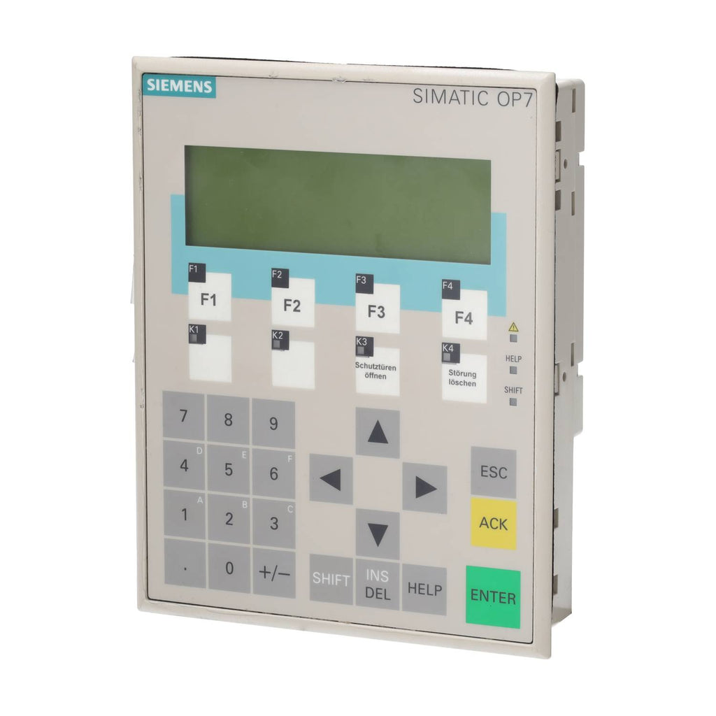 SIEMENS Operator Panel OP7/DP LC-Display 6AV3607-1JC20-0AX2