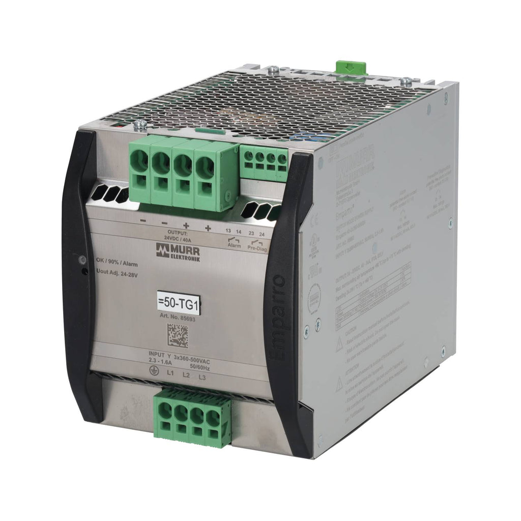 MURR Emparro power supply unit 3-phase In: 360 - 500VAC Out: 24-28V ...