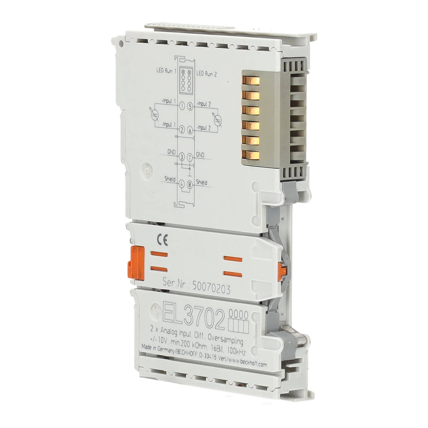 BECKHOFF EL3702 2-channel analog input terminals with oversampling