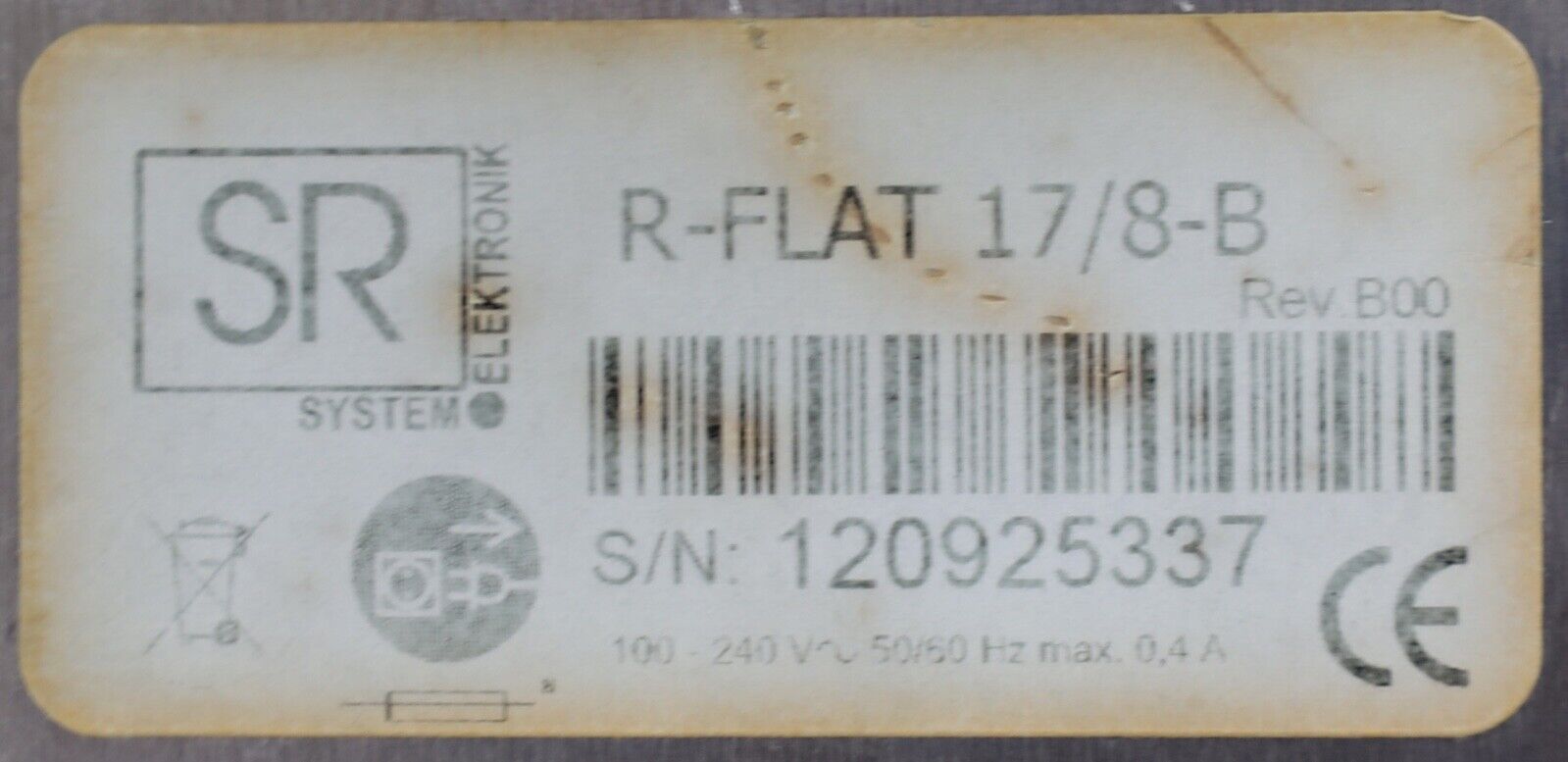 R-FLAT 17/8-B